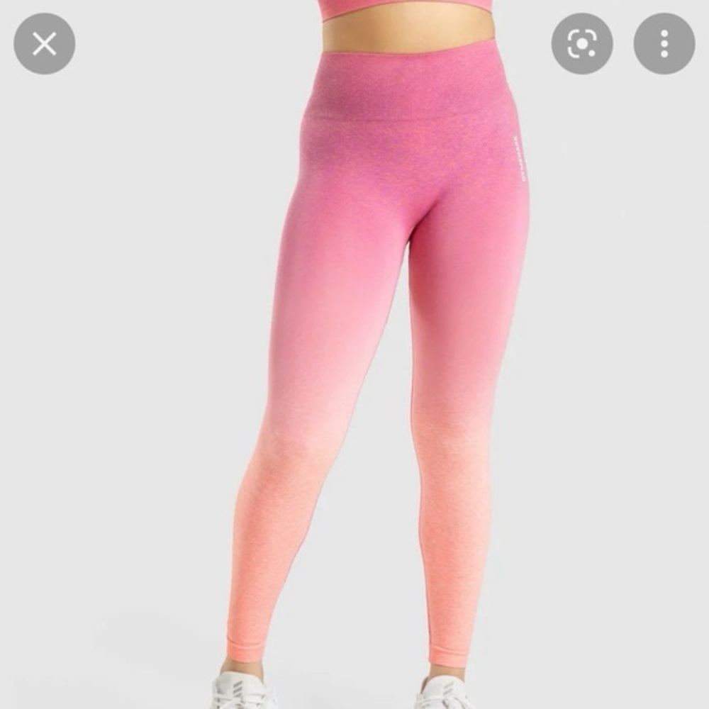 Gymshark Pink Ombre High Waisted Leggings Size M | 0027